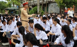 Tuy&ecirc;n truyền Luật Giao th&ocirc;ng đường bộ, c&ocirc;ng t&aacute;c PCCC v&agrave; CNCH năm học 2024 - 2025