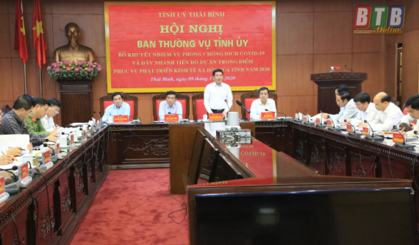 Ban Thường vụ Tỉnh ủy bổ khuyết nhiệm vụ ph&ograve;ng, chống dịch Covid-19