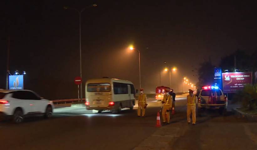 Cao điểm kiểm tra, kiểm so&aacute;t bảo đảm trật tự, an to&agrave;n giao th&ocirc;ng tr&ecirc;n địa b&agrave;n tỉnh 