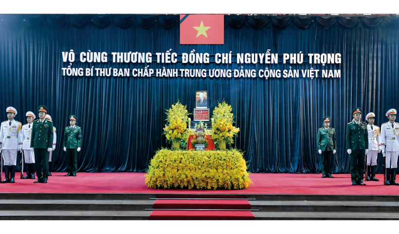 Cử h&agrave;nh trọng thể lễ viếng Tổng B&iacute; thư Nguyễn Ph&uacute; Trọng 