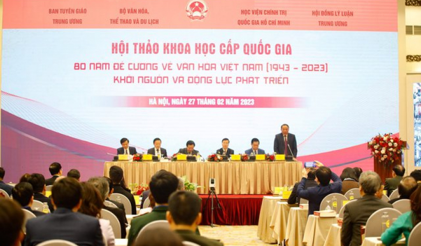 Hội thảo khoa học cấp quốc gia 80 năm ra đời Đề cương về văn h&oacute;a Việt Nam được kết nối tới 63 điểm cầu tr&ecirc;n to&agrave;n quốc 