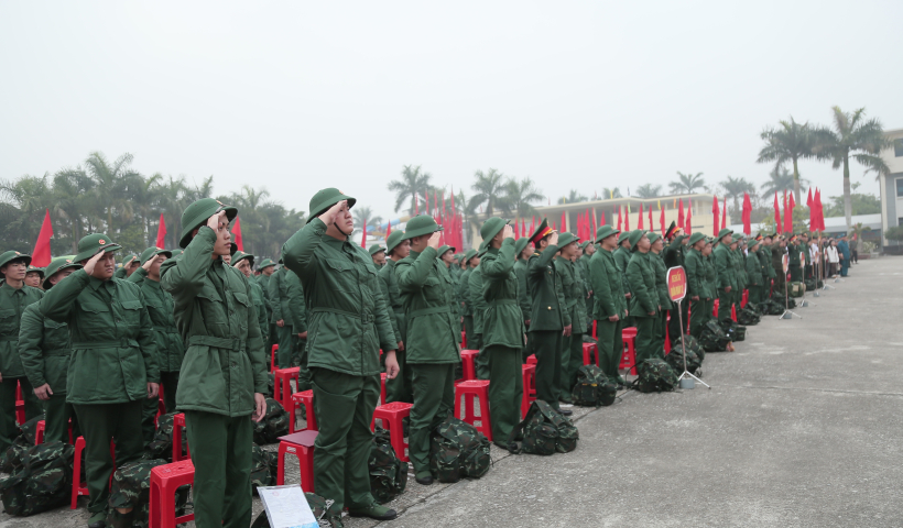 H&ocirc;m nay (13/2),  3.086 thanh ni&ecirc;n Th&aacute;i B&igrave;nh l&ecirc;n đường thực hiện nghĩa vụ qu&acirc;n sự