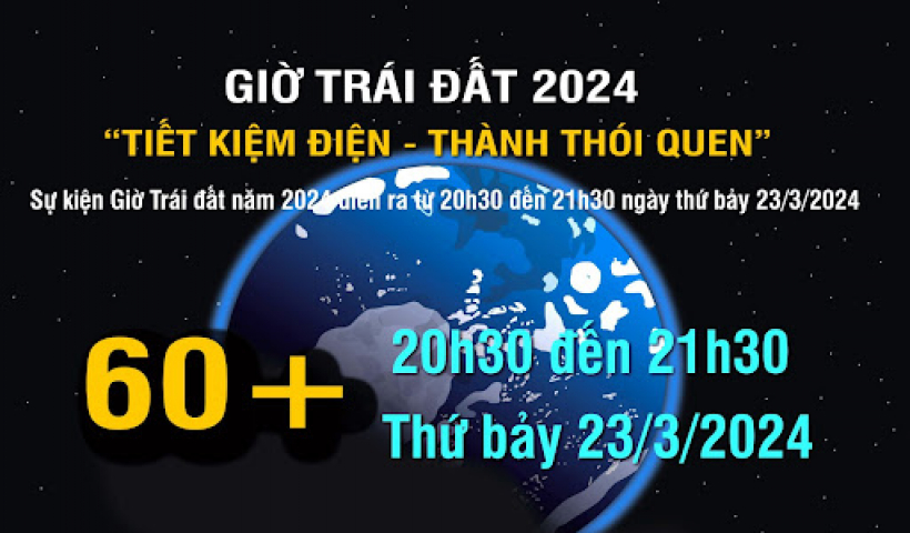 H&ocirc;m nay, 23/3, Giờ Tr&aacute;i đất diễn ra từ 20h30 - 21h30 