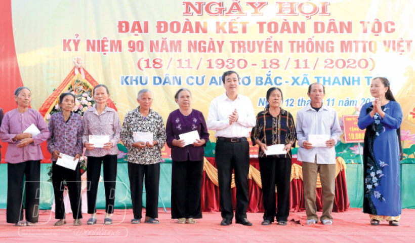 Chặng đường 90 năm qua, MTTQ tỉnh Th&aacute;i B&igrave;nh  đ&atilde; ph&aacute;t huy tốt vai tr&ograve; tập hợp, ph&aacute;t huy sức mạnh khối đại đo&agrave;n kết to&agrave;n d&acirc;n