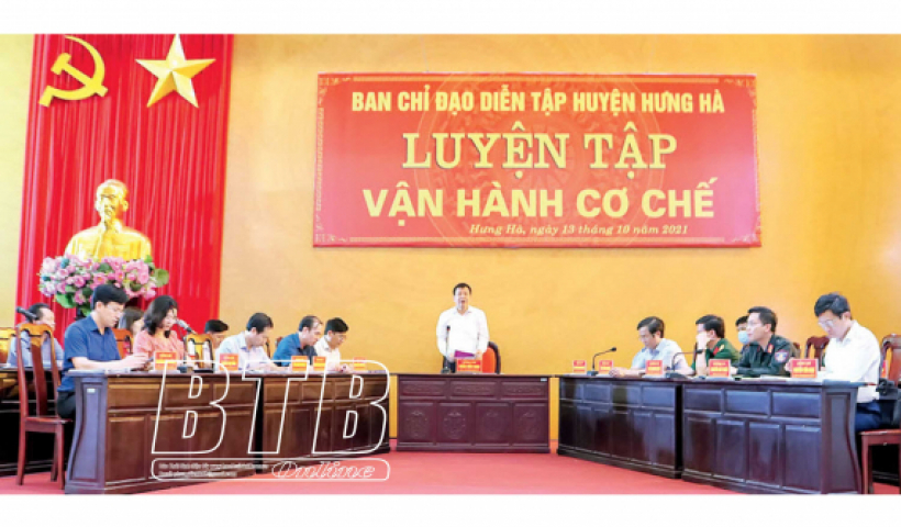 Hưng H&agrave; diễn tập khu vực ph&ograve;ng thủ năm 2021