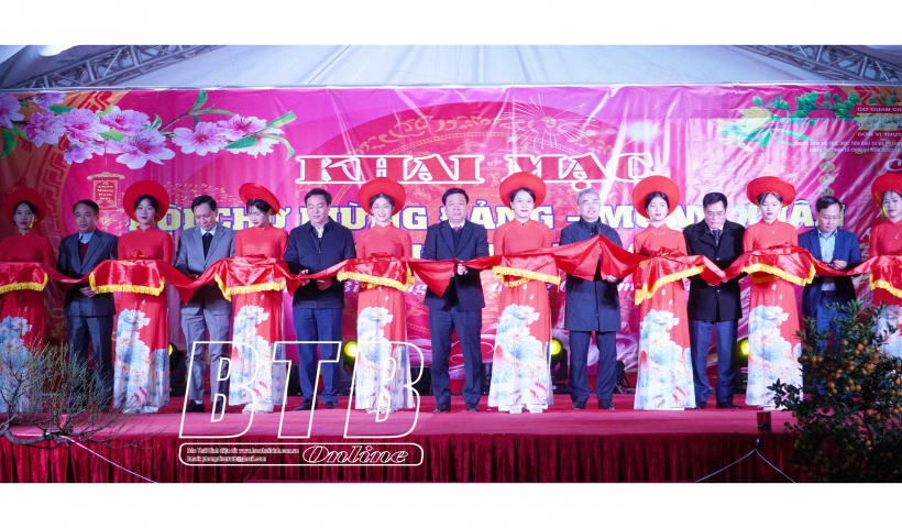 Khai mạc hội chợ mừng Đảng, mừng Xu&acirc;n Th&aacute;i B&igrave;nh 2024