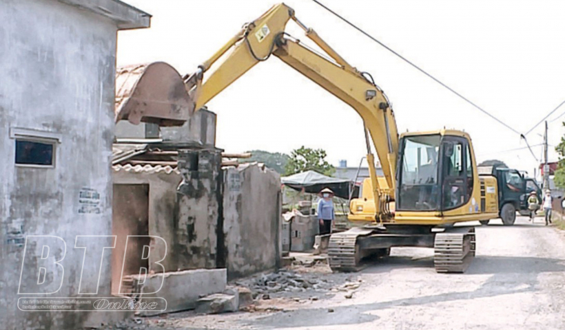 Kiến Xương: D&acirc;n vận kh&eacute;o trong giải ph&oacute;ng mặt bằng