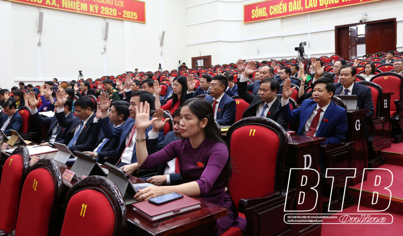 Kỳ họp thứ bảy, HĐND tỉnh kh&oacute;a XVII: Th&ocirc;ng qua 19 nghị quyết quan trọng về kinh tế - x&atilde; hội v&agrave; hoạt động của HĐND tỉnh