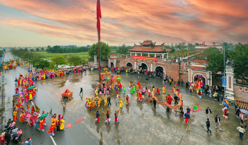 Sẵn s&agrave;ng khai mạc lễ hội đền Trần năm 2025