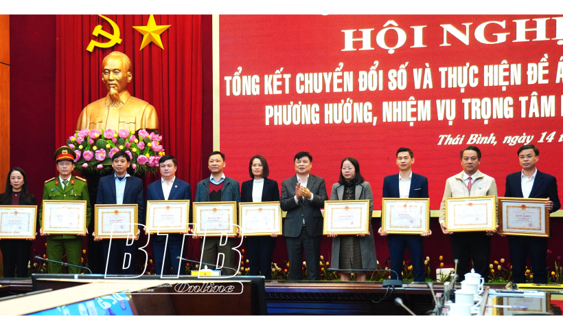 Th&aacute;i B&igrave;nh: 15/16 mục ti&ecirc;u theo kế hoạch chuyển đổi số của tỉnh ho&agrave;n th&agrave;nh 100% 