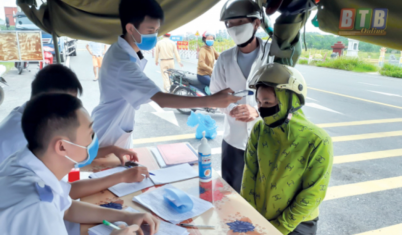 Th&aacute;i B&igrave;nh k&iacute;ch hoạt trở lại 3 tổ c&ocirc;ng t&aacute;c li&ecirc;n ng&agrave;nh tại cầu T&acirc;n Đệ, cầu Th&aacute;i H&agrave;, cầu Triều Dương để kiểm so&aacute;t dịch Covid-19