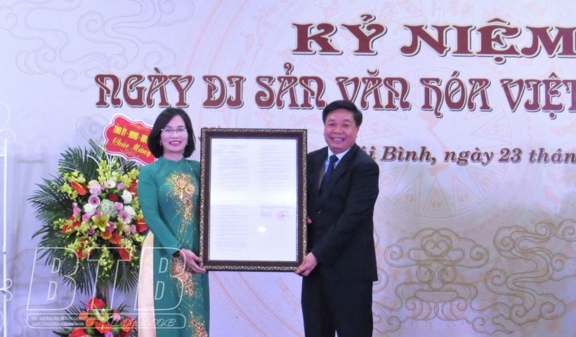 Th&aacute;i B&igrave;nh vinh dự c&oacute; bảo vật quốc gia 