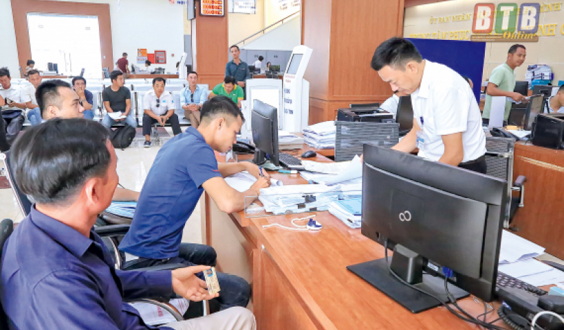 Th&aacute;i B&igrave;nh xếp thứ 38/63 tỉnh, th&agrave;nh phố về cải c&aacute;ch thủ tục h&agrave;nh ch&iacute;nh 