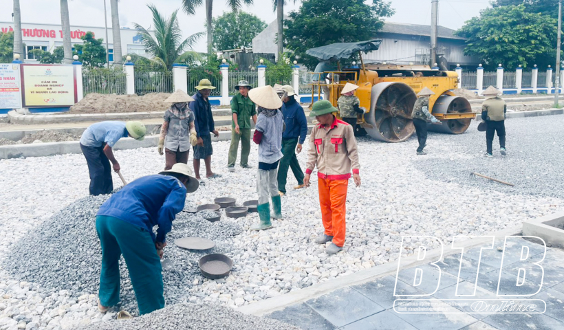 Thị trấn Hưng H&agrave;: Tr&ecirc;n h&agrave;nh tr&igrave;nh l&ecirc;n đ&ocirc; thị loại IV