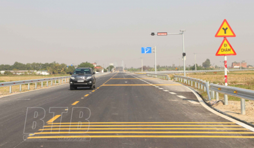 Th&ocirc;ng xe quốc lộ 37 đoạn qua địa phận tỉnh Th&aacute;i B&igrave;nh v&agrave; cầu s&ocirc;ng H&oacute;a từ ng&agrave;y 31/12/2022