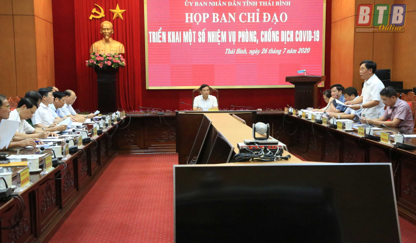 Thường trực Ban Chỉ đạo tỉnh họp triển khai một số nhiệm vụ chống dịch Covid-19