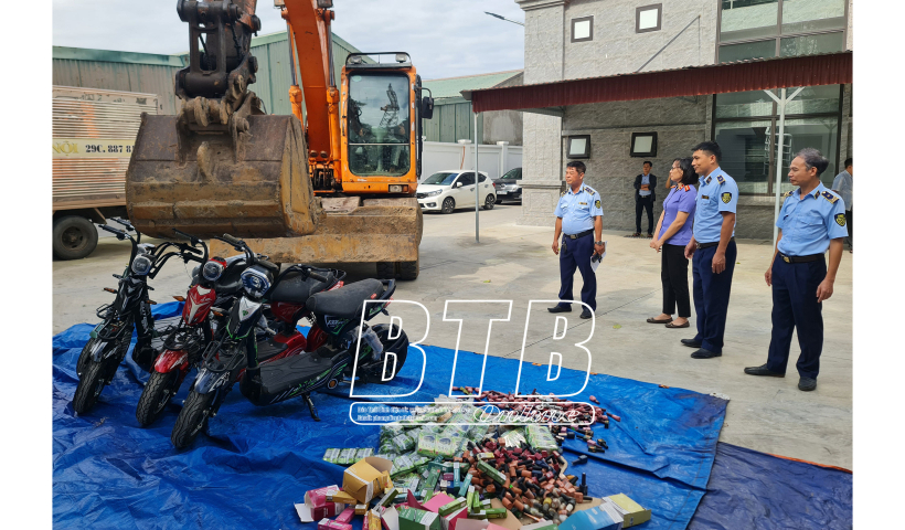 Ti&ecirc;u hủy h&agrave;ng vạn sản phẩm l&agrave; h&agrave;ng lậu, h&agrave;ng giả 