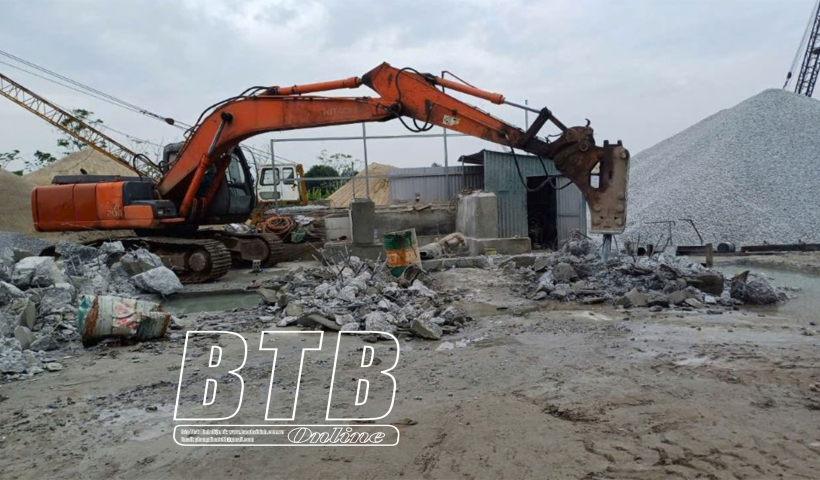 Vũ Thư: Quyết liệt xử l&yacute; bến b&atilde;i, trạm trộn b&ecirc; t&ocirc;ng kh&ocirc;ng ph&eacute;p