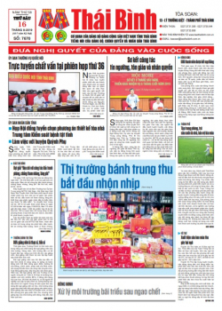 Số 7670 - Thứ 6 ng&agrave;y 16/8/2019