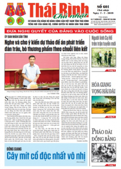 Số 601 Chủ nhật ng&agrave;y 7/7/2019