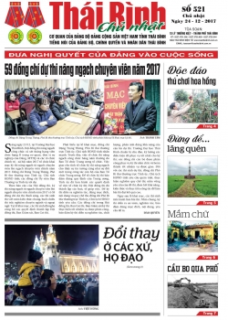 Số 521 - Chủ nhật ng&agrave;y 24/12/2017