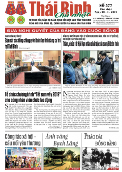 Số 577- Chủ nhật ng&agrave;y 20 th&aacute;ng 01 năm 2019