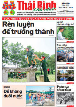 Số 600 - Chủ nhật ng&agrave;y 30- 6 - 2019