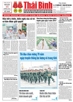 Số 6939 - Thứ 7 ng&agrave;y 15/4/2017