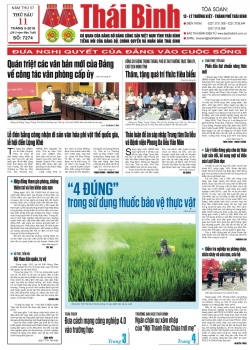 Số 7274 - Số ra thứ 6 ng&agrave;y 11/5/2018