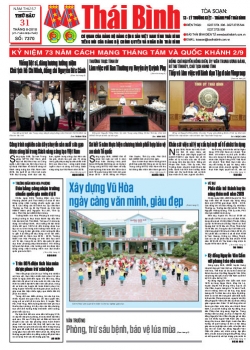 Số 7370- Thứ 6 ng&agrave;y 31/8/2018