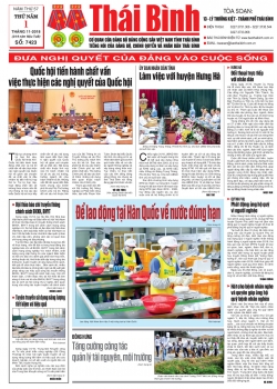 Số 7423 - Thứ 5 ng&agrave;y 1/11/2018