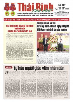 Số 777 - Chủ nhật ng&agrave;y 20/11/2022