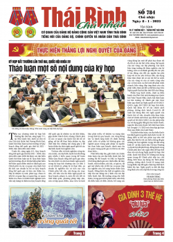 Số 784 - Chủ nhật ng&agrave;y 8/01/2023