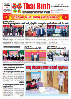 Số 8437- Thứ 5 ng&agrave;y 27/1/2022