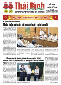 Số 858 - Chủ nhật ng&agrave;y 9/6/2024
