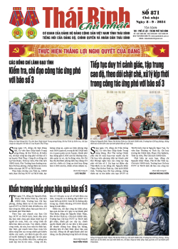 Số 871 - Chủ nhật ng&agrave;y 8/9/2024