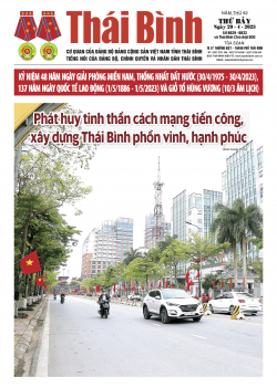 Số: 8829 - 8832 - Th&aacute;i B&igrave;nh chủ nhật 800 - Thứ 7 ng&agrave;y 29/4/2023