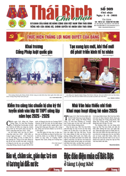 Số 909 - Chủ nhật ng&agrave;y 1/6/2025