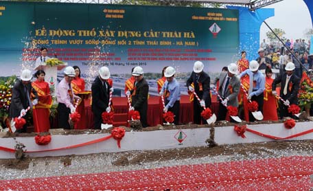 X&acirc;y dựng cầu Th&aacute;i H&agrave; nối hai tỉnh Th&aacute;i B&igrave;nh &ndash; H&agrave; Nam