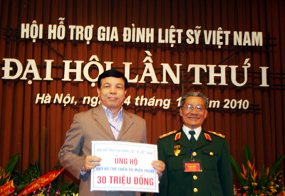 Ra mắt &ldquo;Hội hỗ trợ gia đ&igrave;nh liệt sĩ Việt Nam&rdquo;