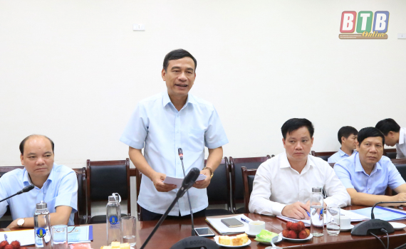 Hội đồng thẩm định Trung ương tổ chức họp x&eacute;t, c&ocirc;ng nhận huyện Th&aacute;i Thụy đạt chuẩn n&ocirc;ng th&ocirc;n mới. 