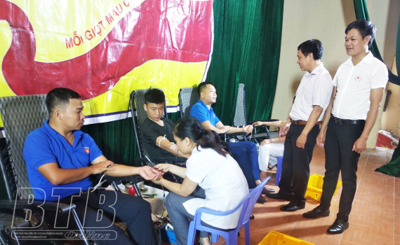 Vũ Thư thu nhận 142 đơn vị m&aacute;u trong ng&agrave;y hội hiến m&aacute;u t&igrave;nh nguyện đợt 4