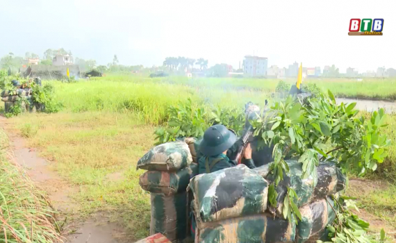 Hưng H&agrave;: Sẵn s&agrave;ng diễn tập khu vực ph&ograve;ng thủ huyện năm 2021