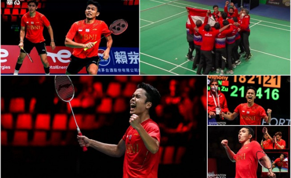 Vượt qua ĐT Trung Quốc, ĐT Indonesia vô địch Thomas Cup 2021