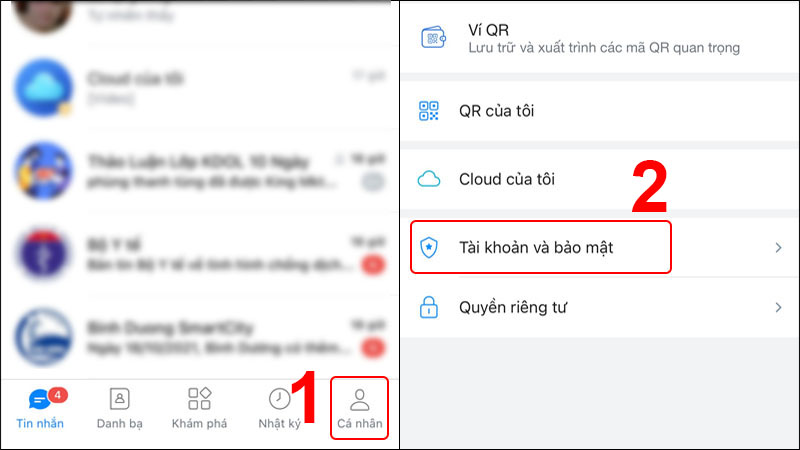 Thực hiện cách khóa Zalo tạm thời như thế nào