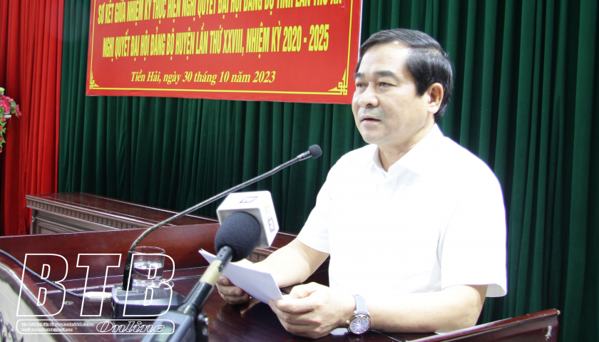  Tiền Hải: Tốc độ tăng trưởng gi&aacute; trị sản xuất b&igrave;nh qu&acirc;n giai đoạn 2021 - 2023 ước tăng 11,01%