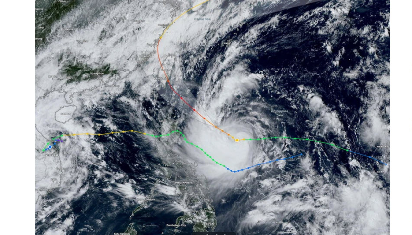 Philippines: Bão nhiệt đới Kong-rey mạnh lên thành siêu bão