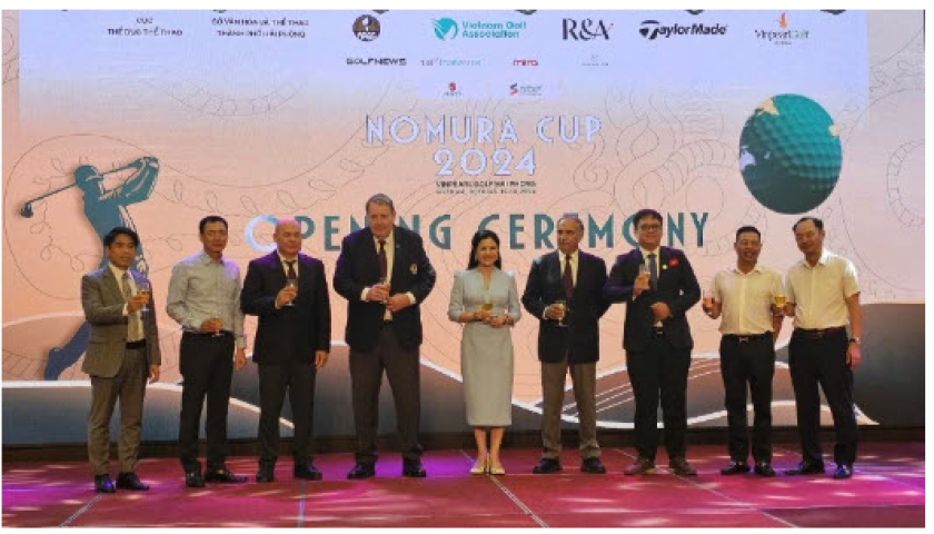 Vận động vi&ecirc;n từ 19 quốc gia v&agrave; v&ugrave;ng l&atilde;nh thổ tham dự giải golf Nomura Cup 2024 tại Hải Ph&ograve;ng