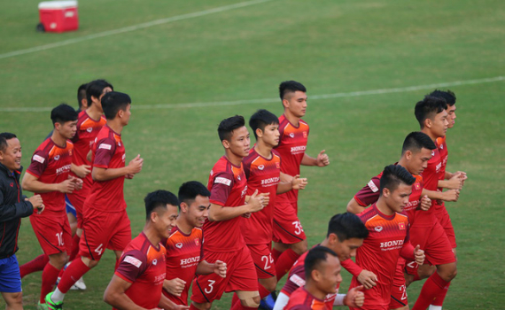 ĐT Việt Nam sẵn s&agrave;ng cho trận đấu gặp ĐT UAE