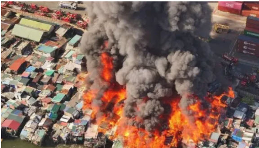Hỏa hoạn nghiêm trọng thiêu rụi 1.000 ngôi nhà tại Manila, Philippines